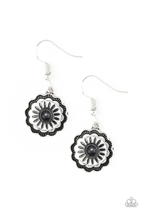 Paparazzi "Badlands Buttercup" Black Earrings Paparazzi Jewelry