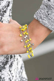 Paparazzi "Block Beats" Yellow Bracelet Paparazzi Jewelry