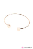 Paparazzi "Block Party" Rose Gold Bracelet Paparazzi Jewelry