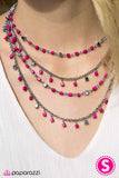 Paparazzi "BLOCK Star - Pink" necklace Paparazzi Jewelry