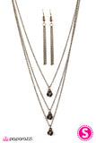 Paparazzi "Bloom Bash" Brass Necklace & Earring Set Paparazzi Jewelry