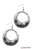 Paparazzi "Blooming Borders" Blue Earrings Paparazzi Jewelry