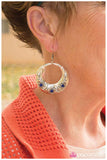 Paparazzi "Blooming Borders" Blue Earrings Paparazzi Jewelry