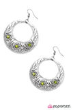 Paparazzi "Blooming Borders - Green " earring Paparazzi Jewelry
