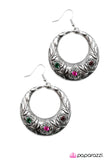 Paparazzi "Blooming Borders - Multi" earring Paparazzi Jewelry