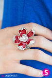 Paparazzi "Blooming Elegance" Red Ring Paparazzi Jewelry