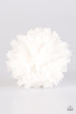 Paparazzi "Blooming Fields" White Hair Clip Paparazzi Jewelry