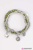 Paparazzi "Bloom Out! - Green" bracelet Paparazzi Jewelry