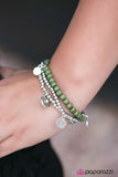 Paparazzi "Bloom Out! - Green" bracelet Paparazzi Jewelry