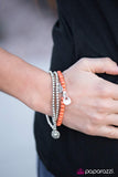 Paparazzi "Bloom Out! - Orange" bracelet Paparazzi Jewelry
