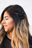 Paparazzi "Blossom Banquet" Black Hair Clip Paparazzi Jewelry
