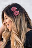Paparazzi "Blossom Banquet" Red Hair Clip Paparazzi Jewelry