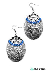 Paparazzi "Pretty As A Picture" Blue Earrings Paparazzi Jewelry