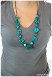 Paparazzi "Boardwalk Beauty" Blue Necklace & Earring Set Paparazzi Jewelry