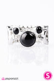 Paparazzi "Bobbing Along" Black Ring Paparazzi Jewelry