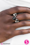 Paparazzi "Bobbing Along" Black Ring Paparazzi Jewelry