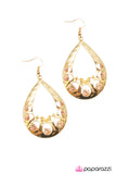 Paparazzi "Bohemian Rhapsody" Gold Earrings Paparazzi Jewelry