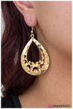 Paparazzi "Bohemian Rhapsody" Gold Earrings Paparazzi Jewelry