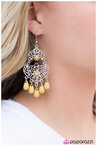 Paparazzi "Boho Bollywood" Yellow Earrings Paparazzi Jewelry