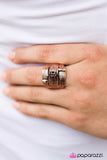 Paparazzi "Bold Ruler" Copper Ring Paparazzi Jewelry