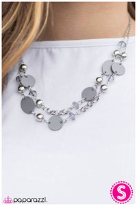 Paparazzi "Bon Adventure!" Silver Necklace & Earring Set Paparazzi Jewelry