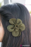 Paparazzi "Bookworm" Green Hair Clip Paparazzi Jewelry