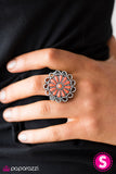 Paparazzi "Boomin and Bloomin - Orange" ring Paparazzi Jewelry