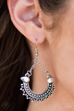 Paparazzi "Boots and Bourbon" Silver Earrings Paparazzi Jewelry