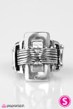 Paparazzi "Boots and Buckles" Silver Ring Paparazzi Jewelry