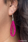 Paparazzi "Born To BEAD Wild" Pink Necklace & Earring Set Paparazzi Jewelry