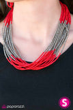 Paparazzi "Born To BEAD Wild" Red Necklace & Earring Set Paparazzi Jewelry