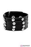 Paparazzi "Born To Be Wild" Black Wrap Bracelet Paparazzi Jewelry