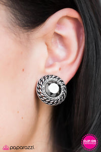 Paparazzi "Born To Reign" Silver Clip On Earrings Paparazzi Jewelry