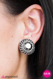 Paparazzi "Born To Reign" Silver Clip On Earrings Paparazzi Jewelry