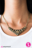 Paparazzi "Born To Shimmer - Brass" necklace Paparazzi Jewelry