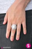Paparazzi "Born To Shine" White Ring Paparazzi Jewelry
