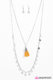 Paparazzi "Born To Wander" Yellow Necklace & Earring Set Paparazzi Jewelry