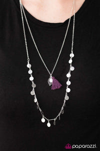 Paparazzi "Born To Wander" Purple Necklace & Earring Set Paparazzi Jewelry