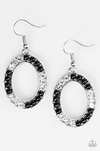 Paparazzi "Boss Glam" Black Earrings Paparazzi Jewelry