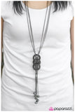 Paparazzi "Boss Status" Black Necklace & Earring Set Paparazzi Jewelry