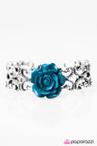 Paparazzi "Botanical Bliss" Blue Bracelet Paparazzi Jewelry