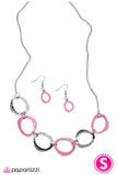 Paparazzi "Bound For Glory" Pink Necklace & Earring Set Paparazzi Jewelry