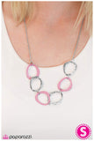 Paparazzi "Bound For Glory" Pink Necklace & Earring Set Paparazzi Jewelry