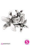Paparazzi "Bouquet Of Bling - White" ring Paparazzi Jewelry