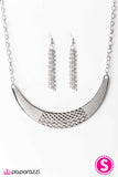 Paparazzi "Bow To Me - Silver" necklace Paparazzi Jewelry