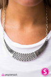 Paparazzi "Bow To Me - Silver" necklace Paparazzi Jewelry