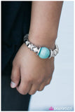 Paparazzi "Brace Yourself" Blue Bracelet Paparazzi Jewelry