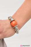 Paparazzi "Brace Yourself" Orange Bracelet Paparazzi Jewelry