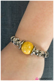 Paparazzi "Brace Yourself" Yellow Bracelet Paparazzi Jewelry