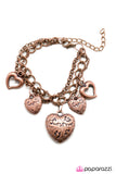 Paparazzi "Brave Heart" Copper Bracelet Paparazzi Jewelry